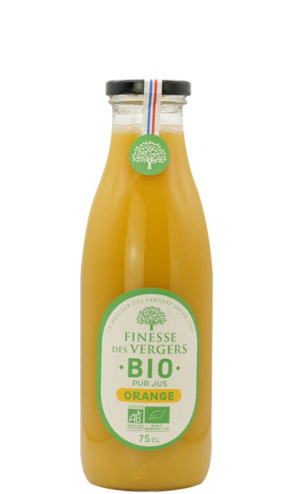 Pure Organic Orange Juice Finesse Des Vergers