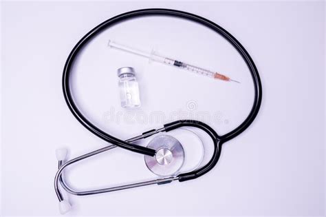 Syringe Equipment On The Background Of Ward Stock Image Image Of