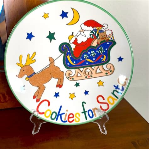 Mikasa Kitchen Mikasa Cookies For Santa Plate Ultra Ceramic Fx56