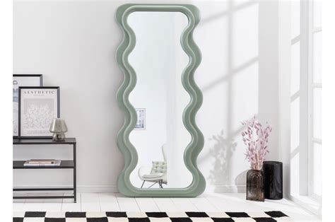 Grand Miroir Vague Vert Sauge Cm Cbc Meubles