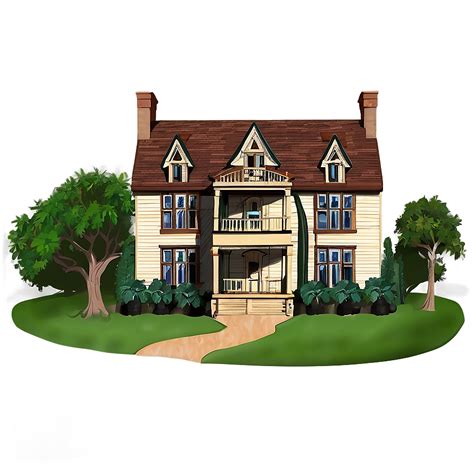 Download Victorian House Drawing Png Nvq49