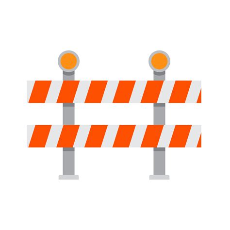 Road Traffic Sign Cone Barrier In Flat Design 34222146 PNG