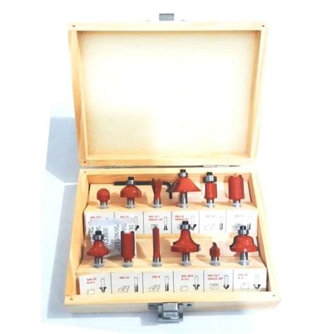 Promo Mata Profil Router Bits Trimmer Set 12Pcs 1 4â Kotak Box Kayu