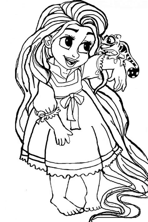 Rapunzel And Pascal Coloring Pages at GetColorings.com | Free printable colorings pages to print ...