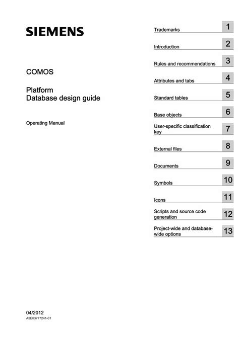 Pdf Database Design Guide Siemens Dokumentips