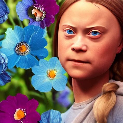 Greta Thunberg Upper Body Shot 1beautiful Woman Pretty Face