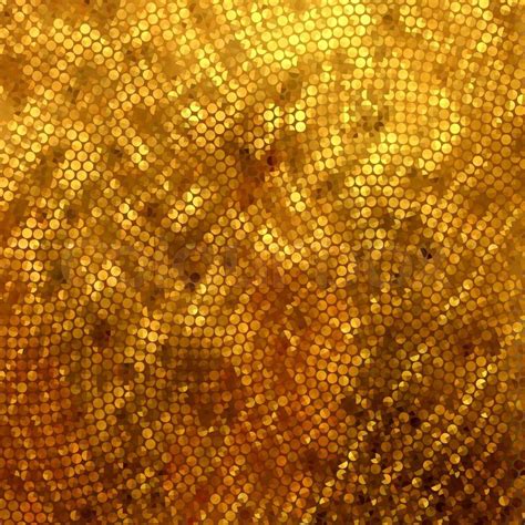 Golden Mosaic Abstract Background Eps Vector File Included Stock