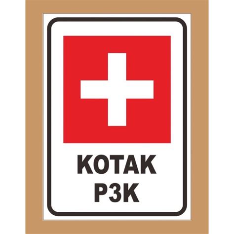 Jual Stiker Vinyl Kotak P3k Uk Sign Rambu K3 Shopee Indonesia