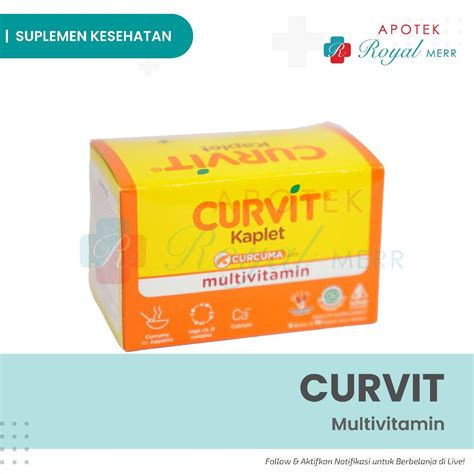 Jual Curvit Strip Isi Tablet Untuk Membantu Meningkatkan Nafsu Makan