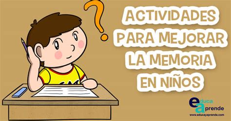 9 Actividades para mejorar la memoria en niños