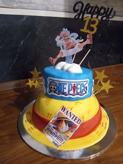 One Piece Birthday Cake Anime Cake One Piece Birthdays Birthday Party Desserts