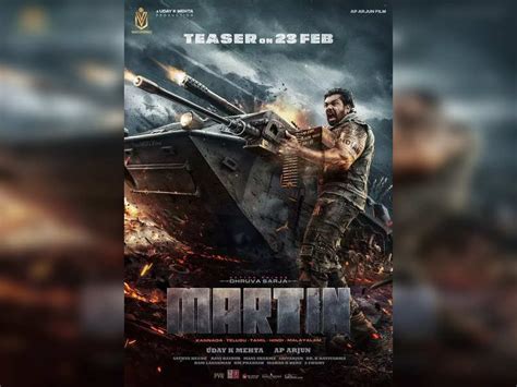 Martin Teaser To Be Out On February 23 Kannada Movie News Times Of