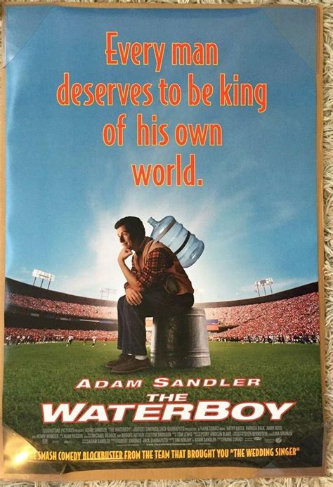 THE WATERBOY MOVIE POSTER 2 Sided ORIGINAL RARE 27x40 ADAM SANDLER ...