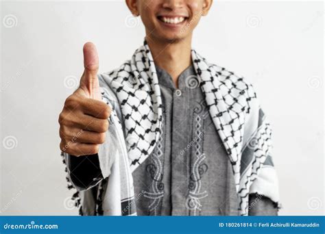 Male Muslim Thumb Up Stock Photo Image Of Traditional 180261814