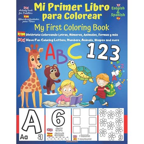 Buy Mi Primer Libro de Colorear para Niños Pequeños Español Ingles a