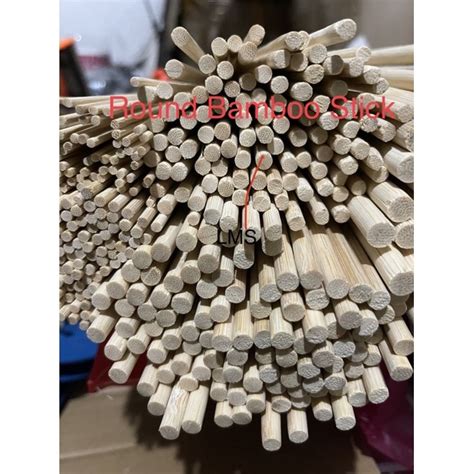 Round Bamboo Sticks Diameter 2 4mm 3 5mm 5mm 6mm 8mm Length 80cm