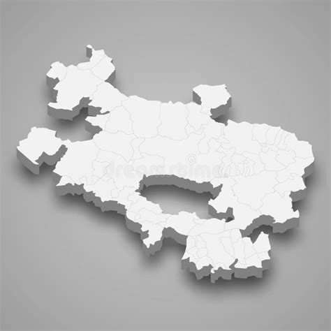 3d Isometric Map of Alava is a Province of Spain Stock Vector ...