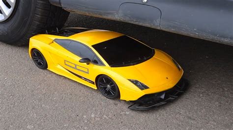 Car Vs Ceramic Lamborghini Coca Cola Fanta Balloons Crushing