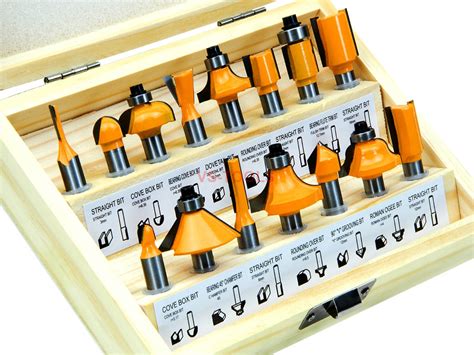 15pcs 516 Router Bit Set Shank Tungsten Carbide Rotary Tool