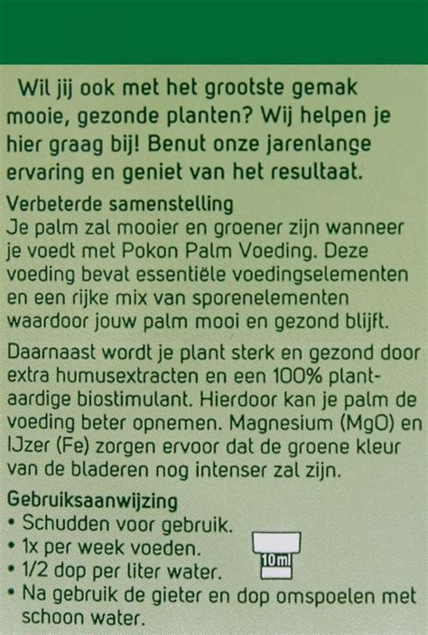 Pokon Palmen Voeding 123planten Nl