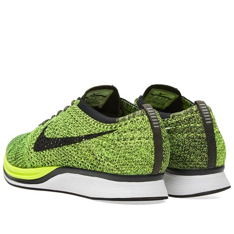 Nike Flyknit Racer Volt Black And Sequoia End Us