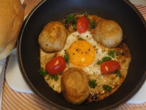 Schnelle Champignon Ei Pfanne Rezept Mit Bild Kochbar De