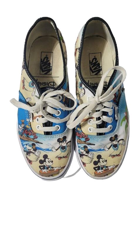 Vans Disney X Mickey Mouse Aloha Minnie Hawaiian Tropical Sneakers Size