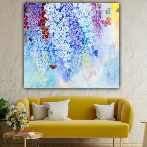 The Seven Colours Beautiful Ordchid Flowers Paintings Modern Wall Art