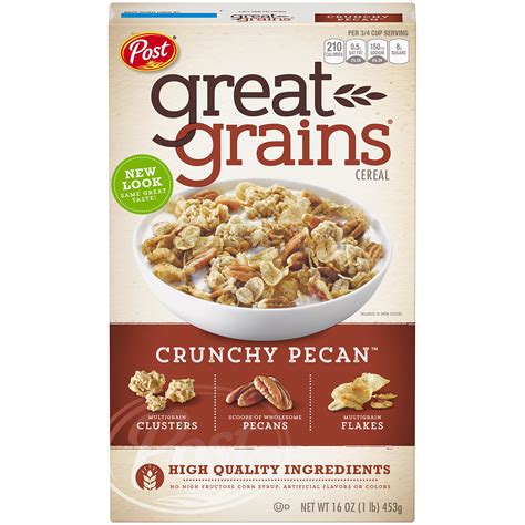 Buy Post Great Grains Crunchy Pecan Whole Grain Cereal, 16-Ounce Boxes (Pack of 7) Online at ...