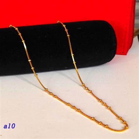 22k Carat Gold Plated Chain Elegant Necklace Sets Fashion Jewelry