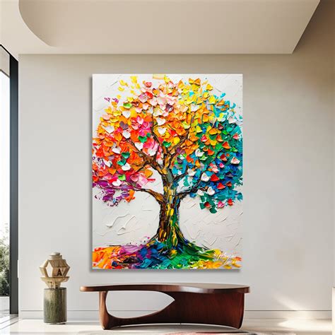 Cuadro Árbol de Hojas Multicolores María Luisa Cuadros Decorativos