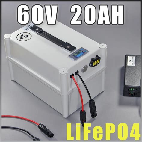 Batterie LiFePO4 60V 20ah pour vélo électrique 1200W avec chargeur BMS