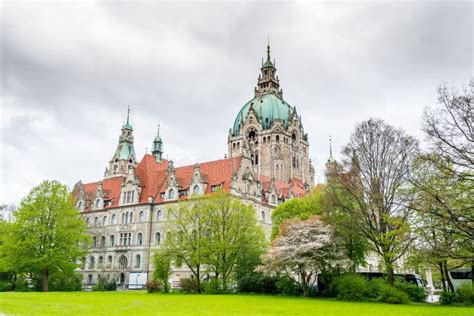 Building Of The City Hall Of Hannover In Germany In April Stock Image