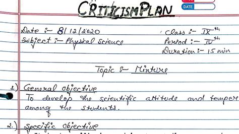 Lesson Plan On Mixture Mixture Lesson Plan Science Lesson Plan