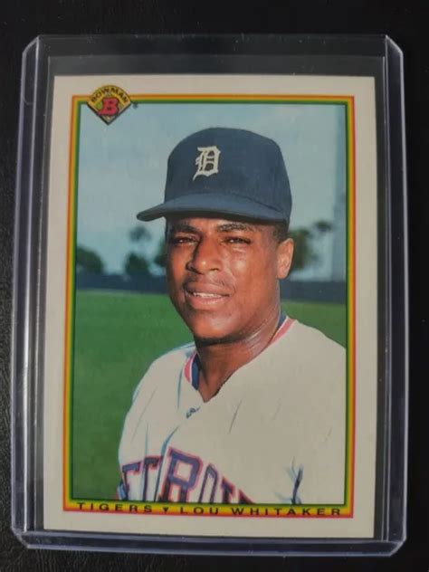 Carte De Baseball Lou Whitaker Tigers De Detroit Bowman