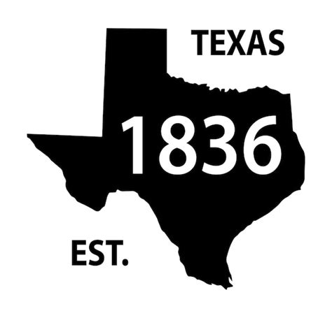 Premium Vector Texas 1836 Est T Shirt Design