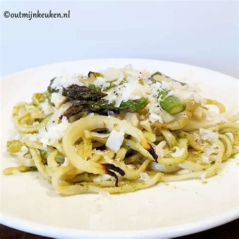 Vegetarische Pasta Met Groene Asperges En Venkel Out Mijn Keuken