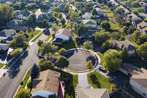 Aerial View Of Homes In A Suburban Neighborhood Shawnee Mission Post