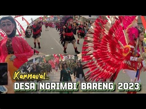 Meriahnya Karnaval Kirab Budaya Desa Ngrimbi Bareng Youtube