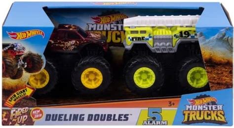 Hot Wheels Monster Trucks Glow In The Dark Multipack With Toy Vehicles Monster Trucks