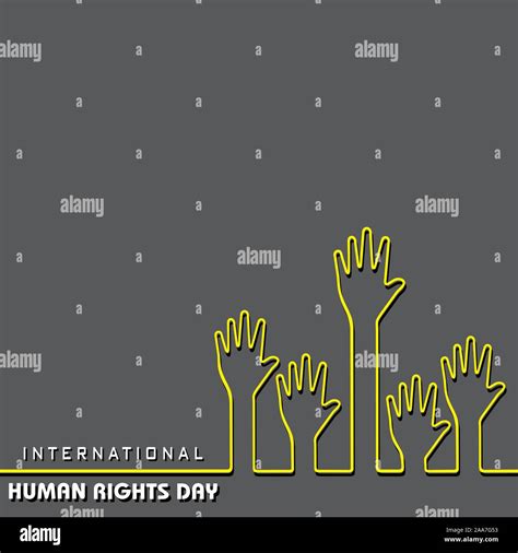 International Human Rights Day Stock Vector 10 December Stock Vector