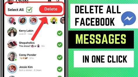 How To Delete All Facebook Messages In One Click 2023 One Click