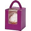 Amazon Qiqee Deep Purple Cupcake Boxes Individual Bottom Cupcake