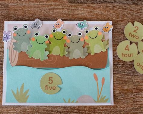 5 green speckled frogs printable for preschool – Artofit