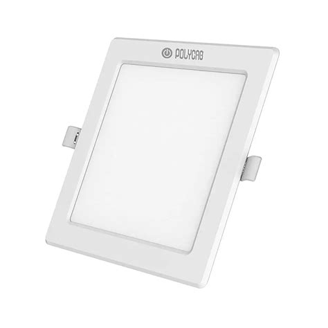 Buy Polycab 15W 4000K Square Natural White LED Slim Panel Light ...