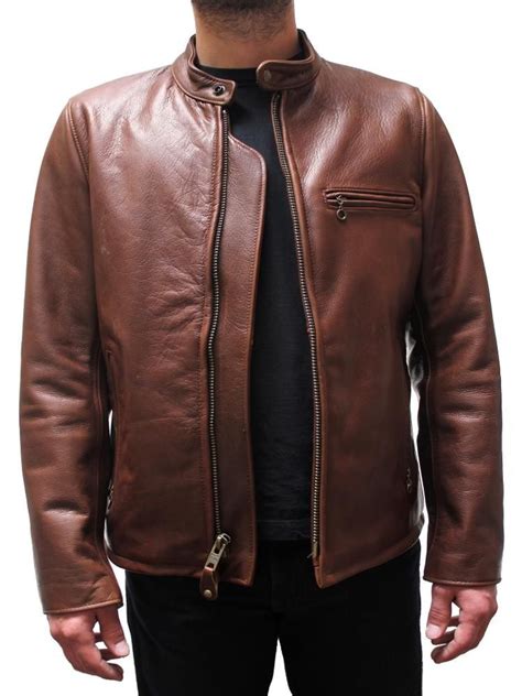 A Timeless American Made Classic Schott Cafe Racer Motorcycle Leather