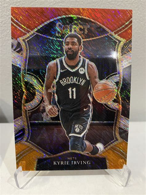 Select Kyrie Irving Concourse Red White Orange Flash Prizm Sp