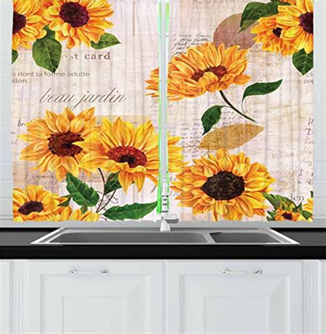 Sunflower Kitchen Curtains – efistu.com