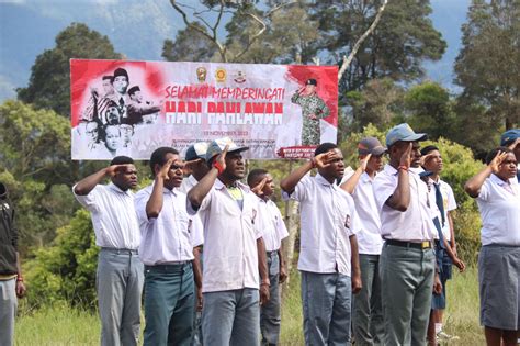 Satgas Gelar Upacara Peringatan Hari Pahlawan Tingkatkan Jiwa