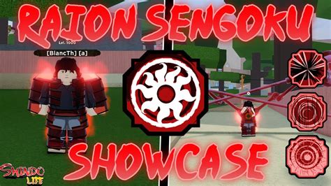 Shindo Life Raion Sengoku Showcase Youtube